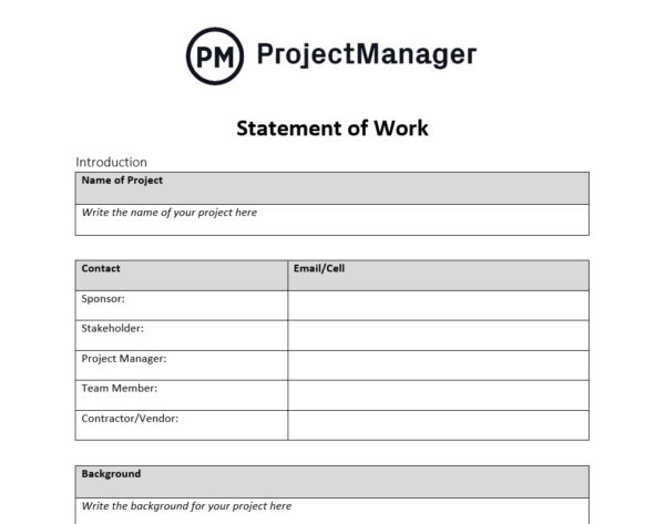 What Is a Statement of Work (SOW) In Project Management