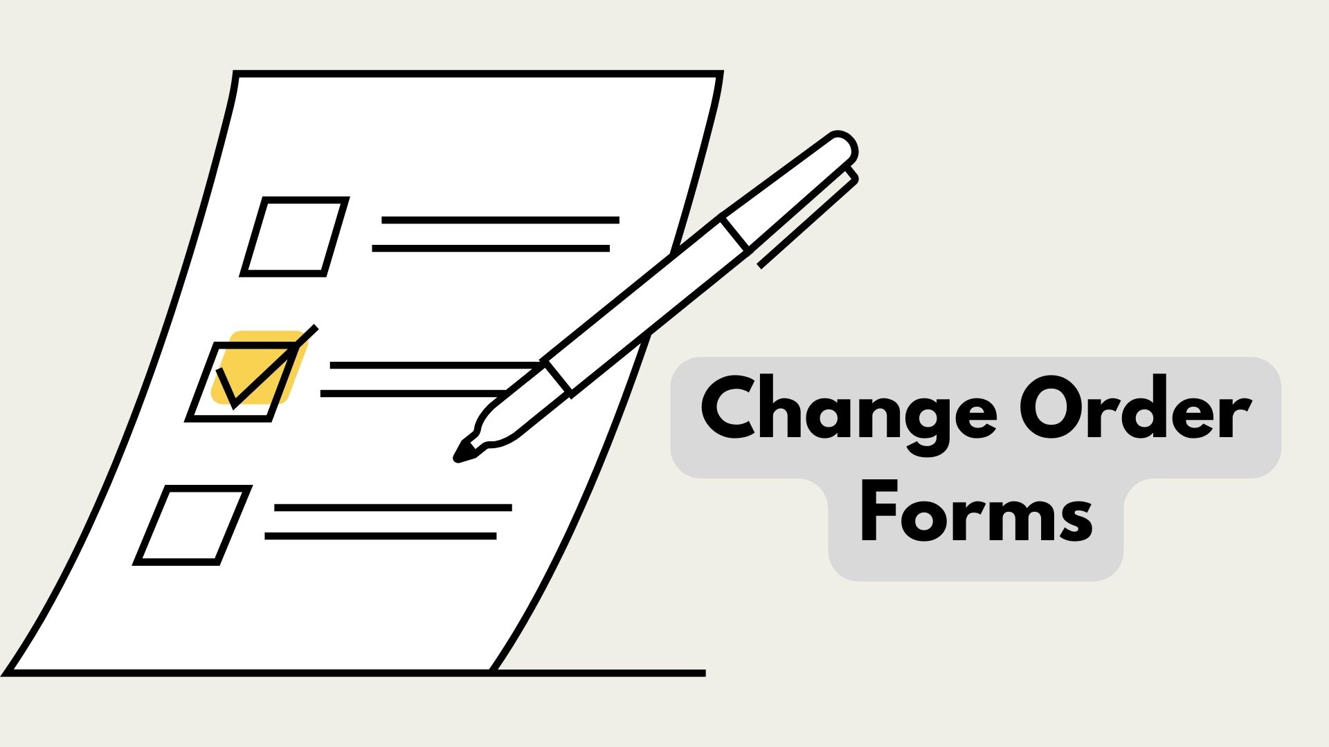 Change Order Form