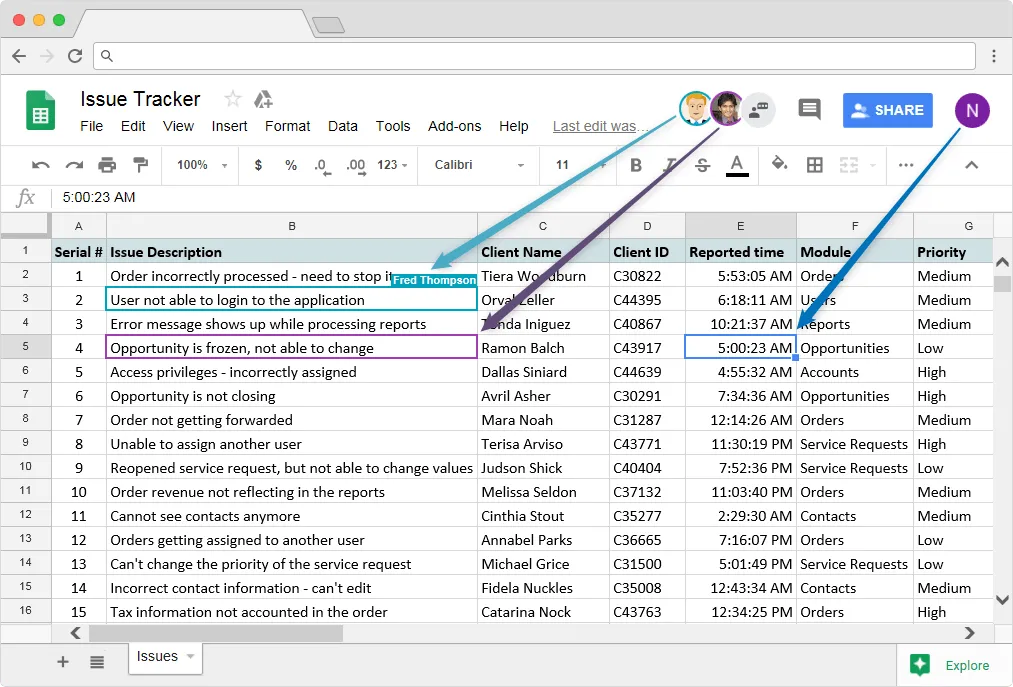 Collaborating with Your Team Using Google Sheets