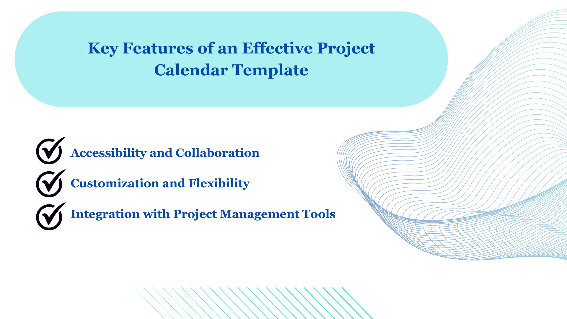 Key Features of an Effective Project Calendar Template