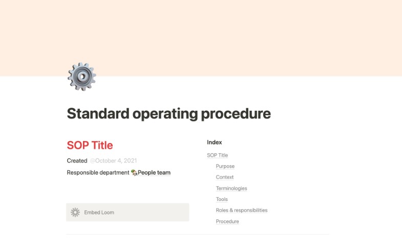 The Process of Customizing Your SOP Template