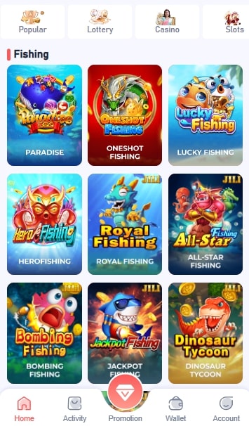 Fishing games